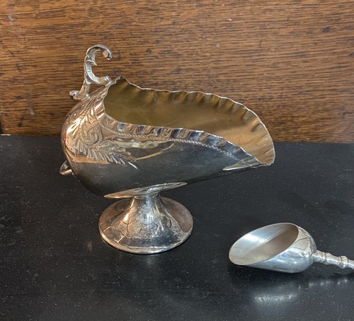 Vintage silver sugar scuttle - vintage,