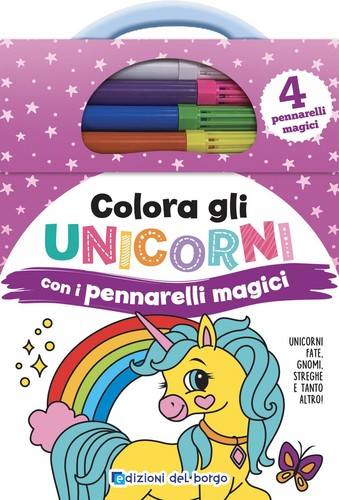 Libri colora gli unicorni - libri,