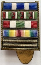 Distintivo Mostrine Croce Merito Guerra Indipendenza Valor Civile Interalleata