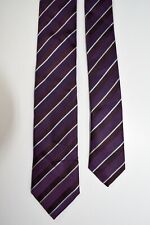 BOSS Cravatta HUGO BOSS Tie100% silk seta, completo uomo Made in Italy nero viol