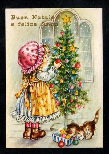 Cartolina buon natale felice - natale,