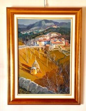 Aldo Mari - Dipinto su tela con cornice - Villaggio Varesino - 50cm x 70cm
