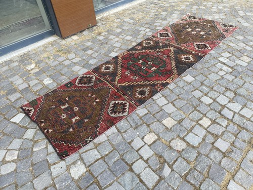 Tappeto runner turco vintage