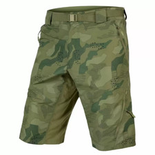 Pantaloncini Endura Corti Mimetici Hummvee II senza Fondello Verde Oliva Camo Mt