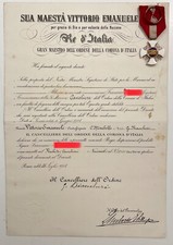 REGNO D’ITALIA CAVALIERE