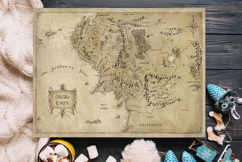 Signore degli anelli mappa - il,