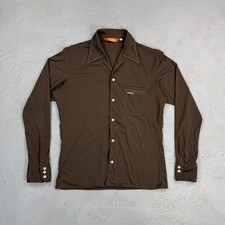 Camicia uomo XL vintage anni 90 stile Energie anni 70 poliestere con bottoni