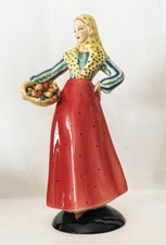 EUGENIO PATTARINO (1885-1971) SICULA ANNI 30 STATUINA IN CERAMICA ALTEZZA CM.26