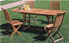 TAVOLO RETTANGOLARE ESTENSIBILE CM. 150-200X100 ARREDO GIARDINO ESTERNO