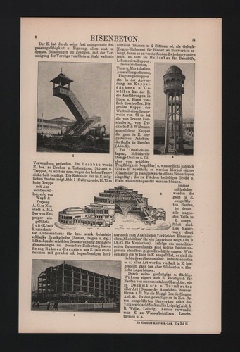 Litografia 1921 cemento - 1921:,