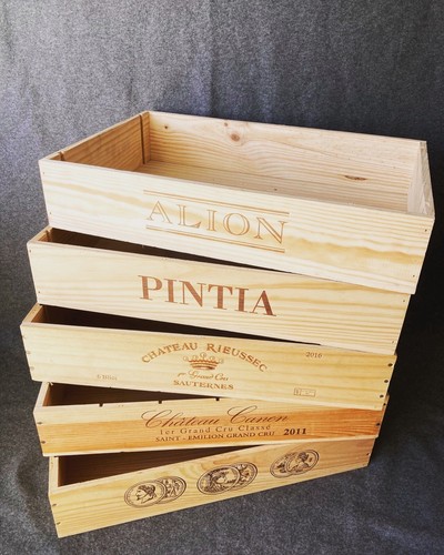 Cassetta vino legno - da, in