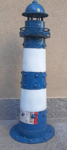 Faro metallo artigianale - faro, h