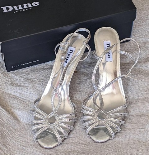 Dune argento tacco - , con