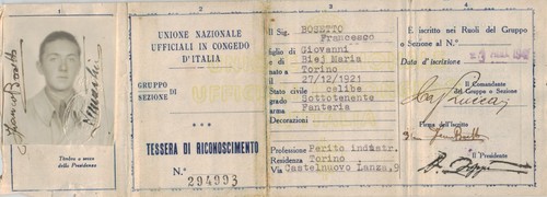 1941 tessera unione - 1941,