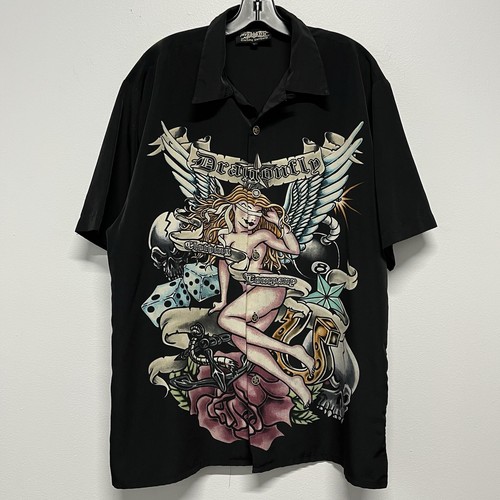 Camicia vintage y2k dragonfly - camicia,