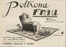 PUBBLICITA' 1925 POLTRONA FRAU