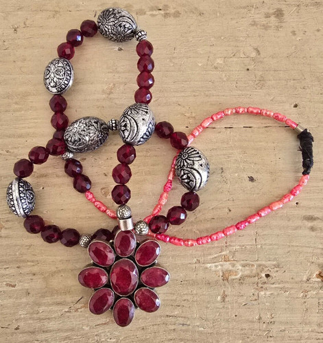 Vintage collana vetro con - vintage,