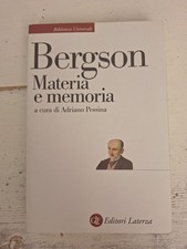 Henri BERGSON Laterza MATERIA