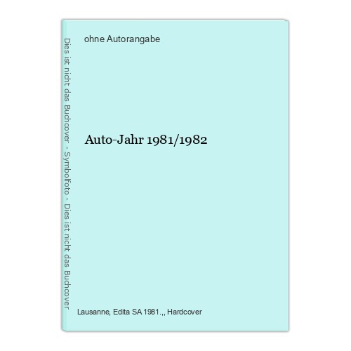 Auto jahr 1981 - auto-jahr, 1981/1982