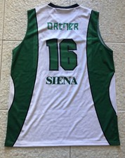 Maglia Canotta Basket Ben Ortner #16 Montepaschi Siena Match Worn A1 FIBA Jersey