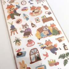 Foglio Adesivo Diario MINDWAVE Merry Friends - Ospitalità Volpe (Casa Accogliente)