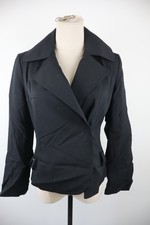 PATRIZIA PEPE GIACCA BLAZER DONNA TG 40 WOMAN VINTAGE JACKET COTONE NERO