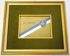 Serigrafia serigrafia su foglia oro FC Empoli Club distintivo quadro incorniciato
