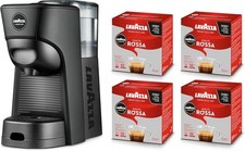 Lavazza A Modo Mio Macchina per Caffè Tiny Eco Nera con 64 Capsule Qualità Rossa