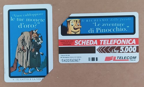 Scheda telefonica usata le - ,