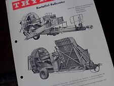 MACCHINE AGRICOLE THYREGOD RACCOGLITRICE PATATE FARM 1966 PROSPEKT OPUSCOLO 