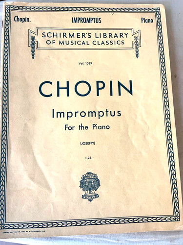 Schirmer library chopin vol - schirmer's,