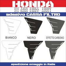 Honda cr 125 1991-1992 cr 250 1990-1991 cr 500 1991-2001  adesivo cassa filtro