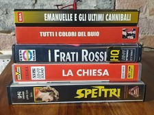 LOTTO 5 VHS ITALIAN HORROR Emanuelle Tutti i colori Frati Rossi Chiesa Spettri
