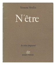 VERDIN, SIMONE N'être /