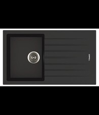 Lavello APELL 1 Vasca con gocciolatoio Reversibile colore Nero cod: PTPL861GB