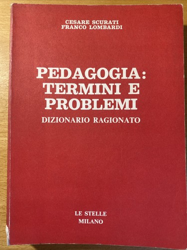 Pedagogia termini problemi - e,