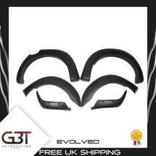 Per Ford Ranger T7 Kit Passaruota Con Fori Parafango Razzi 16-18 Nero Liscio