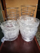 19x Stand Portapiatti per Buffet - Acciaio INOX 18/8 Filo Cromato SUNNEX