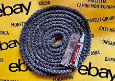 Kit treccia nera in fibra di vetro con silicone alta temperatura - 18mm