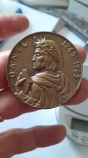 Medaglia  Dante Alighieri Felix Ravenna Mm 45 Autore Viola