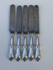 Antico set di 5 coltelli da
