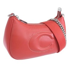 Borsa a tracolla COACH da donna marca outlet in pelle blu firmata Teri trapun...