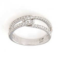 Anello Intreccio Diamanti