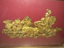 QUADRO BASSORILIEVO BIGA CON