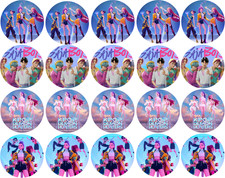 20PZ Cialda KPOP CUPCAKES / COPRI - BISCOTTI Ostia per biscotto musica band