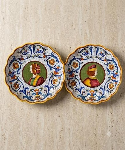 Deruta santucci set piatti - deruta,