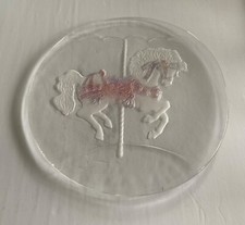 Vintage Etched Glass Carousel