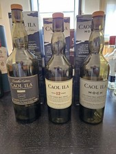 Lotto 3 Bottiglie vuote WHISKY Caol ILA  Distillers Edition 1L - 12 - Moch 70cl