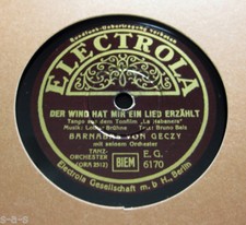 Barnabas di Geczy - Il vento mi ha raccontato una canzone / Serenata ELECTROLA 