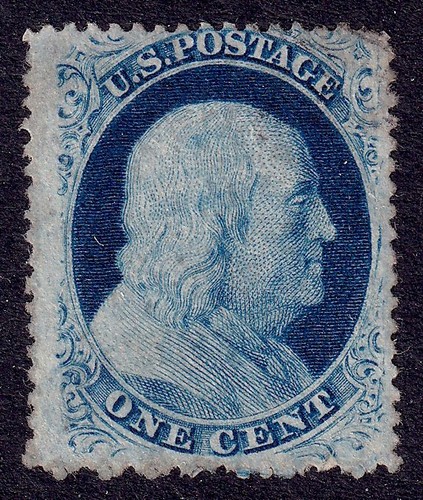 Scott 1857 franklin 1c - franklin,,